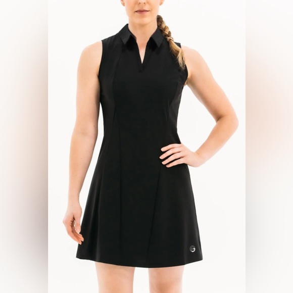 foray Golf Dresses & Skirts - Foray Golf Black Sleeveless Mesh Sides athletic dress